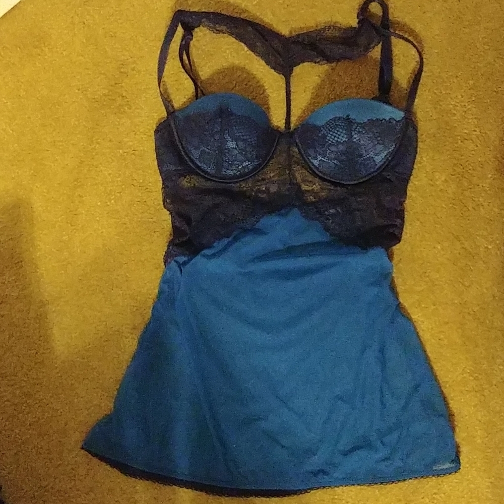 Elegant Frederick's of Hollywood Lace Babydoll